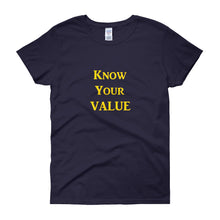 Load image into Gallery viewer, &quot;Know Your Value&quot; Gold Letter