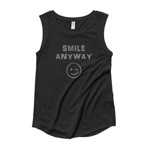 "Smile Anyway" Something Special Gray Letter