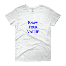 Load image into Gallery viewer, &quot;Know Your Value&quot; Blue Letter
