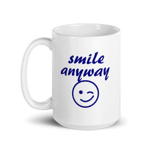 Load image into Gallery viewer, Smile Anyway Navy Mug