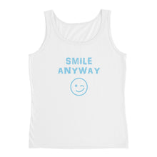 Load image into Gallery viewer, &quot;Smile Anyway&quot; Tank Sky Blue Letter