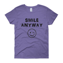 Load image into Gallery viewer, &quot;Smile Anyway&quot; Lady Black