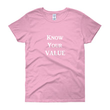 Load image into Gallery viewer, &quot;Know Your Value&quot; White Letter