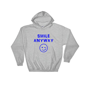 "Smile Anyway" Hoodie Blue