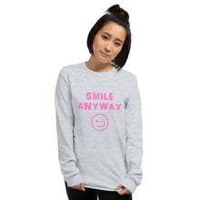 Load image into Gallery viewer, &quot;Smile Anyway&quot; LS Pink