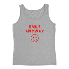 Load image into Gallery viewer, &quot;Smile Anyway&quot; Tank Red Letter