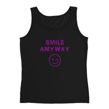 Load image into Gallery viewer, &quot;Smile Anyway&quot; Tank Purple Letter