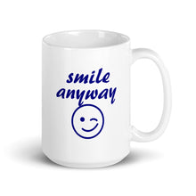 Load image into Gallery viewer, Smile Anyway Navy Mug