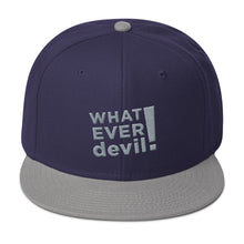 Load image into Gallery viewer, &quot;Whatever devil!&quot; Gray Letter Snapback