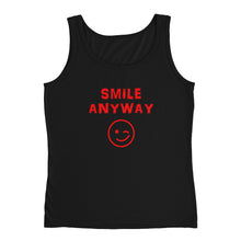 Load image into Gallery viewer, &quot;Smile Anyway&quot; Tank Red Letter