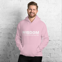 Load image into Gallery viewer, WISDOM Hoodie White Letter