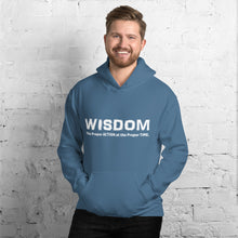 Load image into Gallery viewer, WISDOM Hoodie White Letter