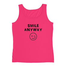 Load image into Gallery viewer, &quot;Smile Anyway&quot; Tank Black Letter