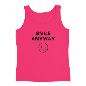 "Smile Anyway" Tank Black Letter