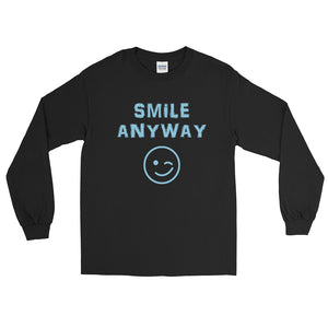 "Smile Anyway" Sky Blue Letter LS