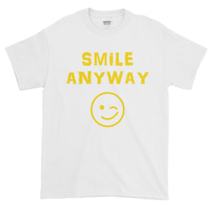 "Smile Anyway" Gold Letter