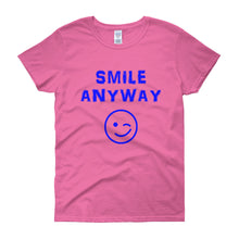 Load image into Gallery viewer, &quot;Smile Anyway&quot; Lady Blue