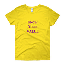 Load image into Gallery viewer, &quot;Know Your Value&quot; Purple Letter