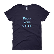 Load image into Gallery viewer, &quot;Know Your Value&quot; Sky Blue Letter