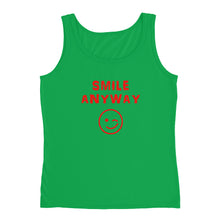 Load image into Gallery viewer, &quot;Smile Anyway&quot; Tank Red Letter