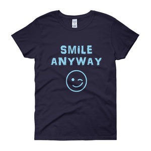 "Smile Anyway" Lady Sky Blue