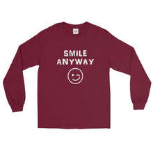 Load image into Gallery viewer, &quot;Smile Anyway&quot; LS White