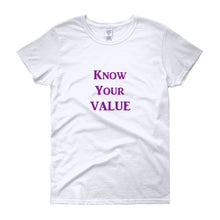 Load image into Gallery viewer, &quot;Know Your Value&quot; Purple Letter