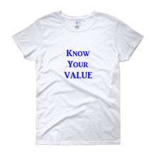 Load image into Gallery viewer, &quot;Know Your Value&quot; Blue Letter