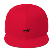Load image into Gallery viewer, MOMENTUM Black Letter Snapback