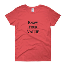 Load image into Gallery viewer, &quot;Know Your Value&quot; Black Letter