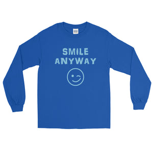 "Smile Anyway" Sky Blue Letter LS