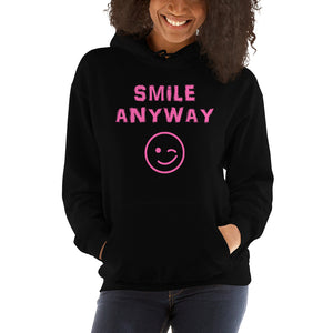 "Smile Anyway" Hoodie Pink