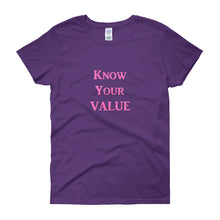 Load image into Gallery viewer, &quot;Know Your Value&quot; Pink Letter