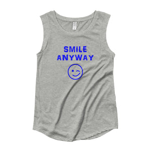 "Smile Anyway" Something Special Blue Letter