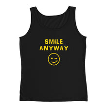 Load image into Gallery viewer, &quot;Smile Anyway&quot; Tank Gold Letter