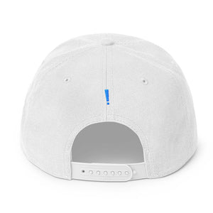 "Whatever devil!" Aqua Letter Snapback