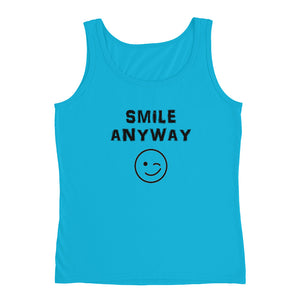 "Smile Anyway" Tank Black Letter