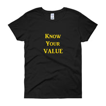 Load image into Gallery viewer, &quot;Know Your Value&quot; Gold Letter