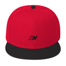 Load image into Gallery viewer, MOMENTUM Black Letter Snapback