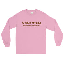 Load image into Gallery viewer, &quot;MOMENTUM&quot; Brown Letter LS