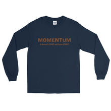 Load image into Gallery viewer, &quot;MOMENTUM&quot; Brown Letter LS