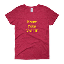 Load image into Gallery viewer, &quot;Know Your Value&quot; Gold Letter