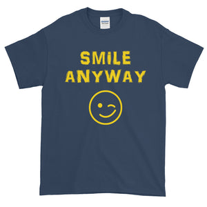 "Smile Anyway" Gold Letter