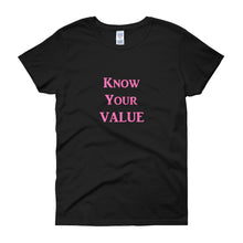 Load image into Gallery viewer, &quot;Know Your Value&quot; Pink Letter