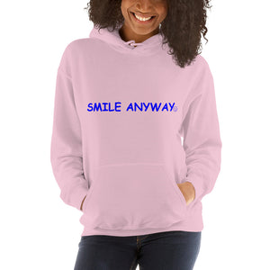 "Smile Anyway" Hoodie Blue 2