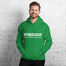 Load image into Gallery viewer, WISDOM Hoodie White Letter