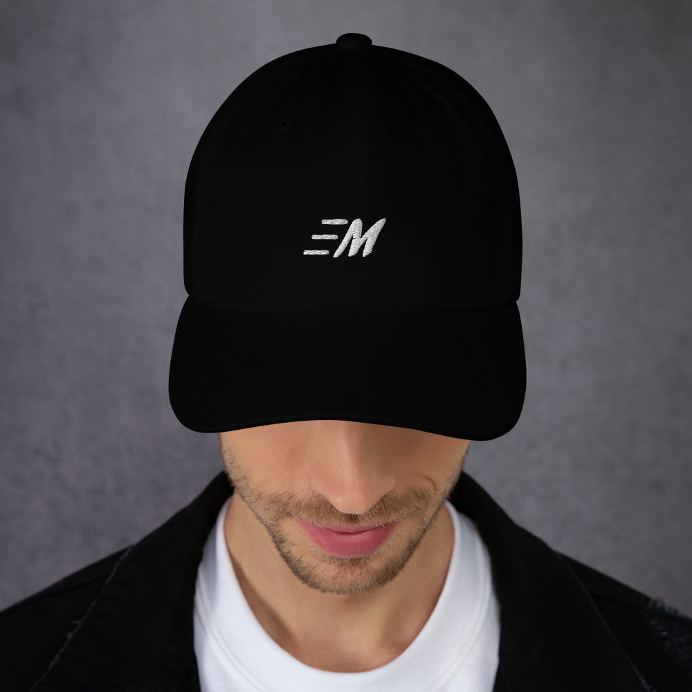 MOMENTUM White Letter Dad Hat