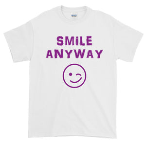 "Smile Anyway" Purple Letter