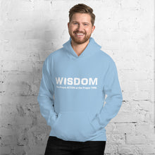 Load image into Gallery viewer, WISDOM Hoodie White Letter