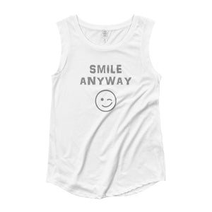 "Smile Anyway" Something Special Gray Letter